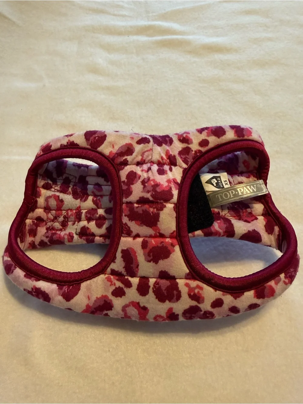 Top Paw XS Pink Leopard Print Padded Dog Harness Vest Step-In Puppy Harness